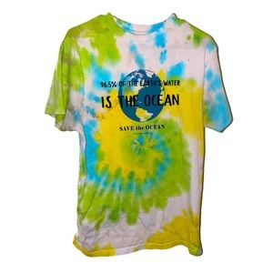Earth day Save The Ocean tie dye by Ruh Ro Rags!